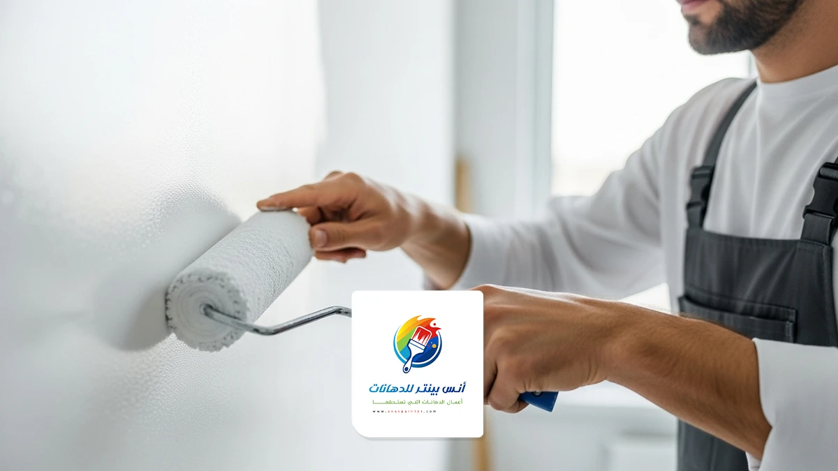 عملية الدهان مع أنس بينتر - أفضل مقاول دهانات في جدة