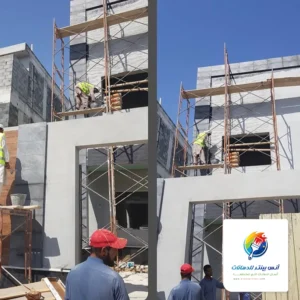 فريق انس بينتر اثناء ترميم المنازل