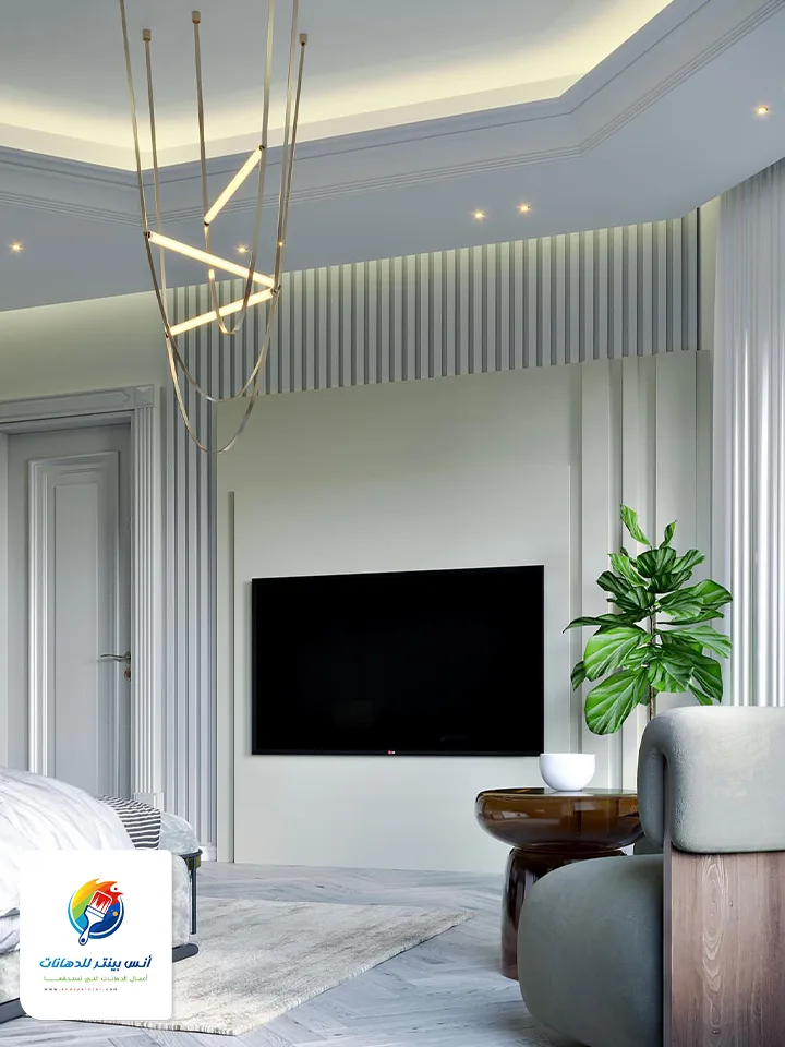 ديكورات خشبية للتلفزيون