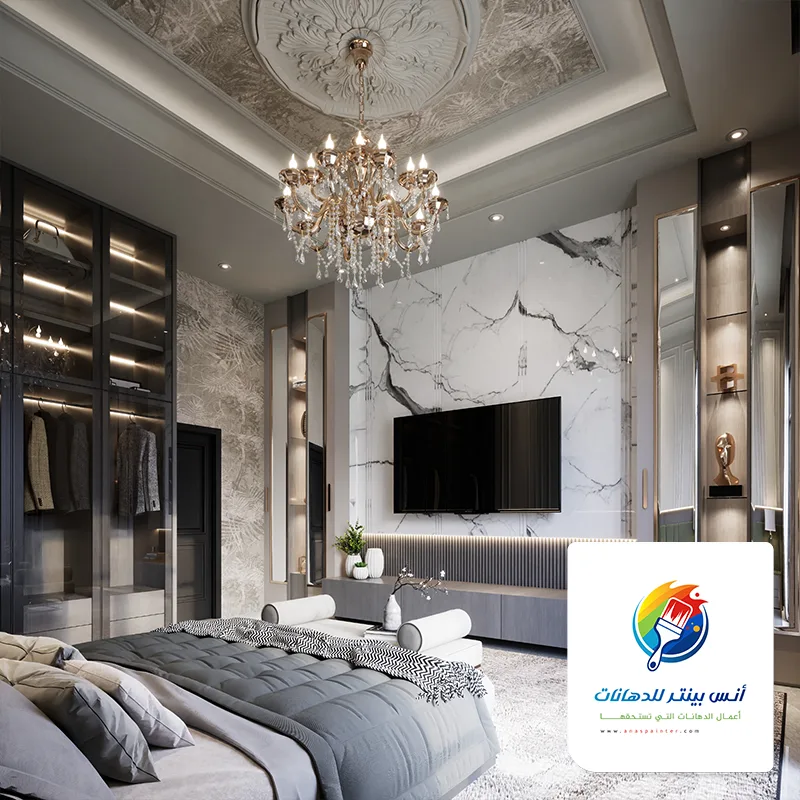 صور ديكورات التلفزيون بديل رخام