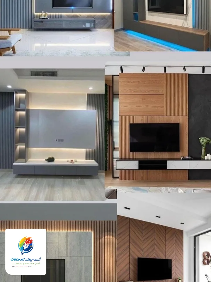 صور ديكورات تلفزيون وشاشات بلازما من أعمالنا