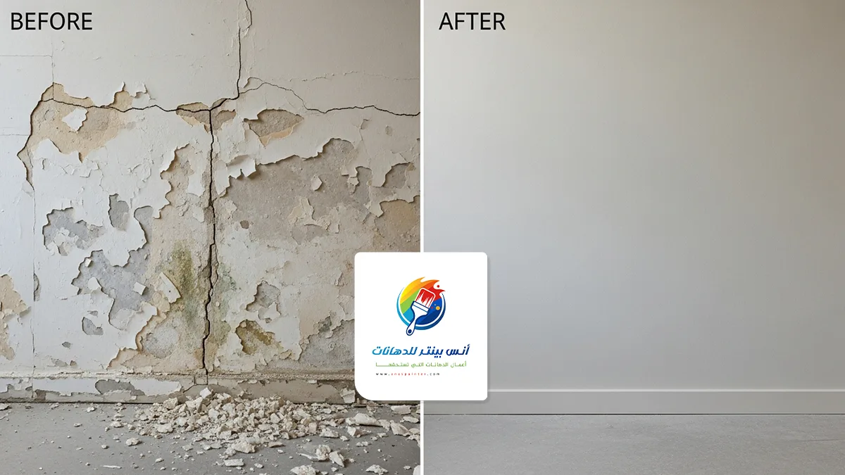 قبل وبعد اصلاح الملوحة