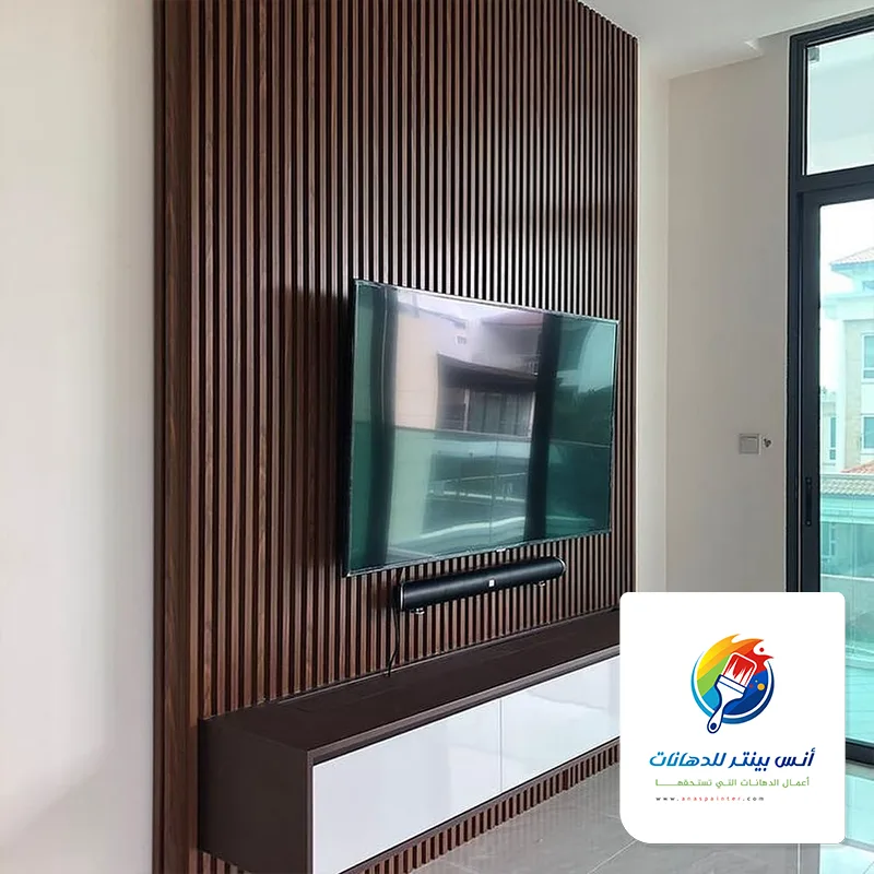 مكتبة تلفزيون بديل الخشب wpc